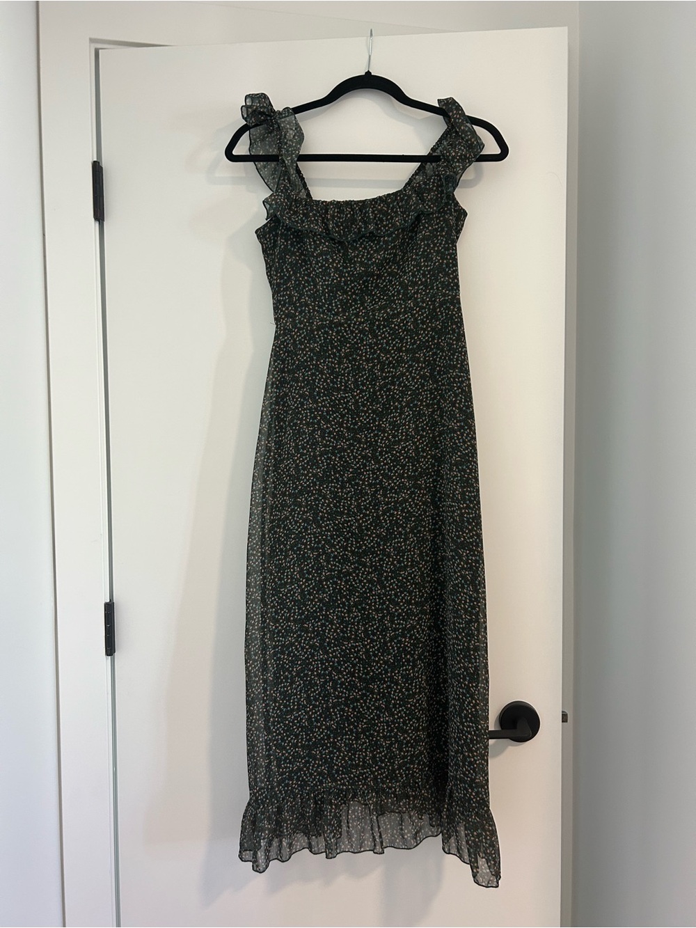 Park & Fifth Floral Ruffle Midi Dress - XS